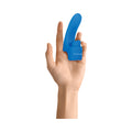 Gender X Flick It Rechargeable Flicking Dual Stimulation Silicone Finger Vibrator Blue - Fantasies Boutique
