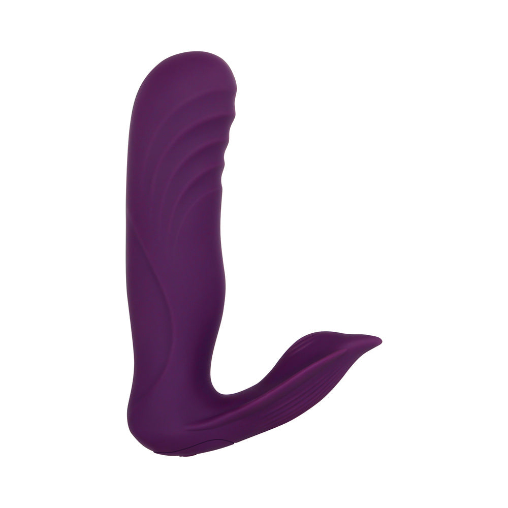 Gender X Velvet Hammer Rechargeable Remote-Controlled Thumping Thrusting Dual Stimulator Purple - Fantasies Boutique