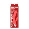 Luv Inc Rv20 Rabbit Vibrator Rechargeable Silicone Dual Stimulator Coral - Fantasies Boutique
