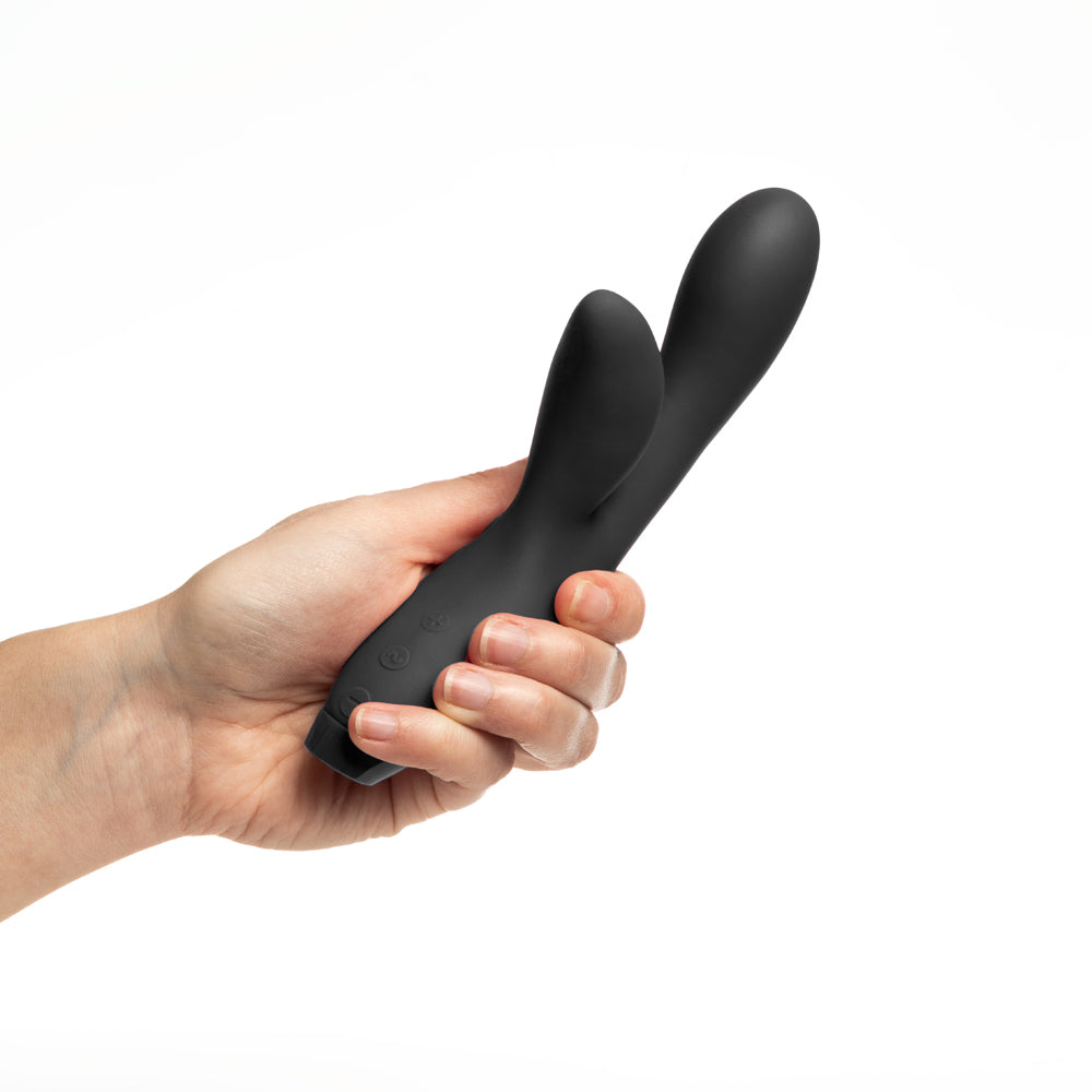 Je Joue Hera Flex Rechargeable Flexible Silicone Rabbit Vibrator Black - Fantasies Boutique