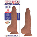 Realcocks Dual Layered Uncut Slider Tight Balls 9.5 in. Brown - Fantasies Boutique
