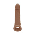 RealRock Realistic 9 in. Penis Sleeve Extender Sling Tan - Fantasies Boutique