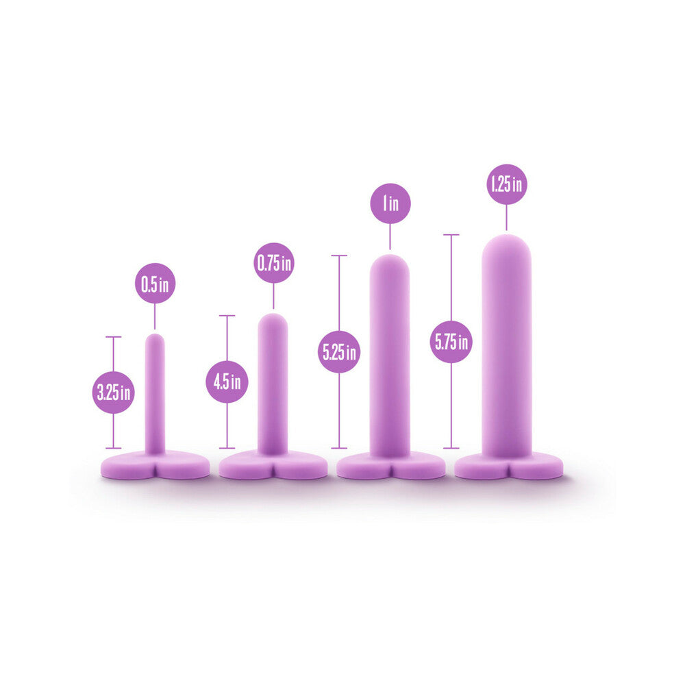 Blush Wellness 4-Piece Silicone Dilator Kit Purple - Fantasies Boutique
