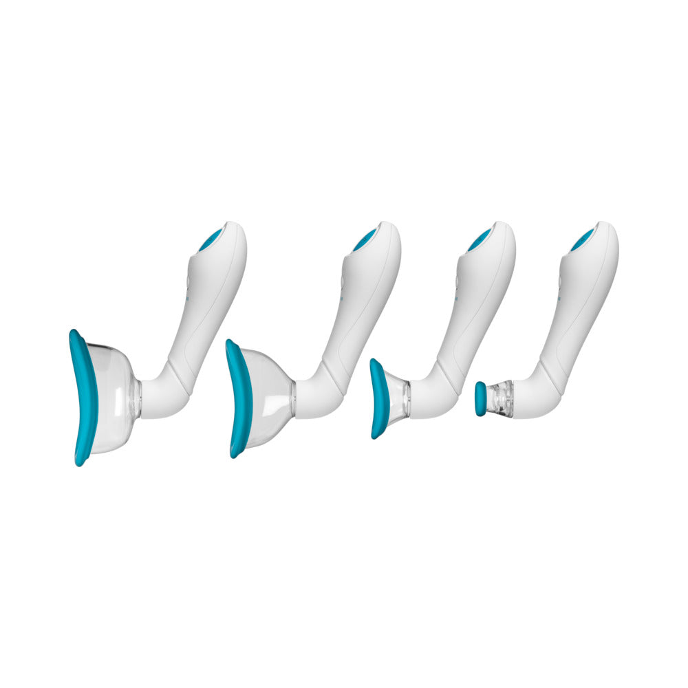 Bloom - Intimate Body Pump - Automatic - Vibrating - Rechargeable Blue/White - Fantasies Boutique