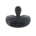 Playboy Triple Play Vibrating Cockring with Stimulator Black - Fantasies Boutique