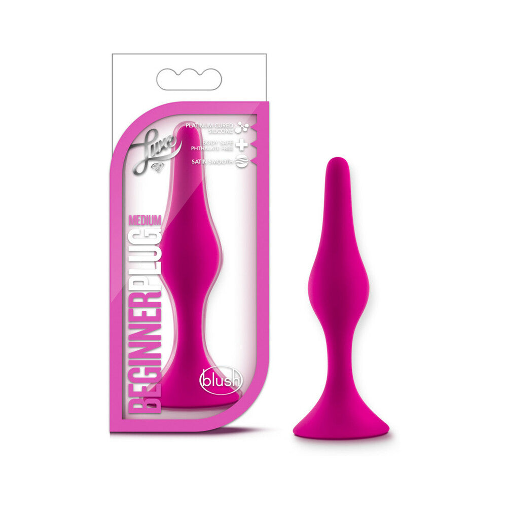 Blush Luxe Silicone Beginner Plug Medium Pink - Fantasies Boutique