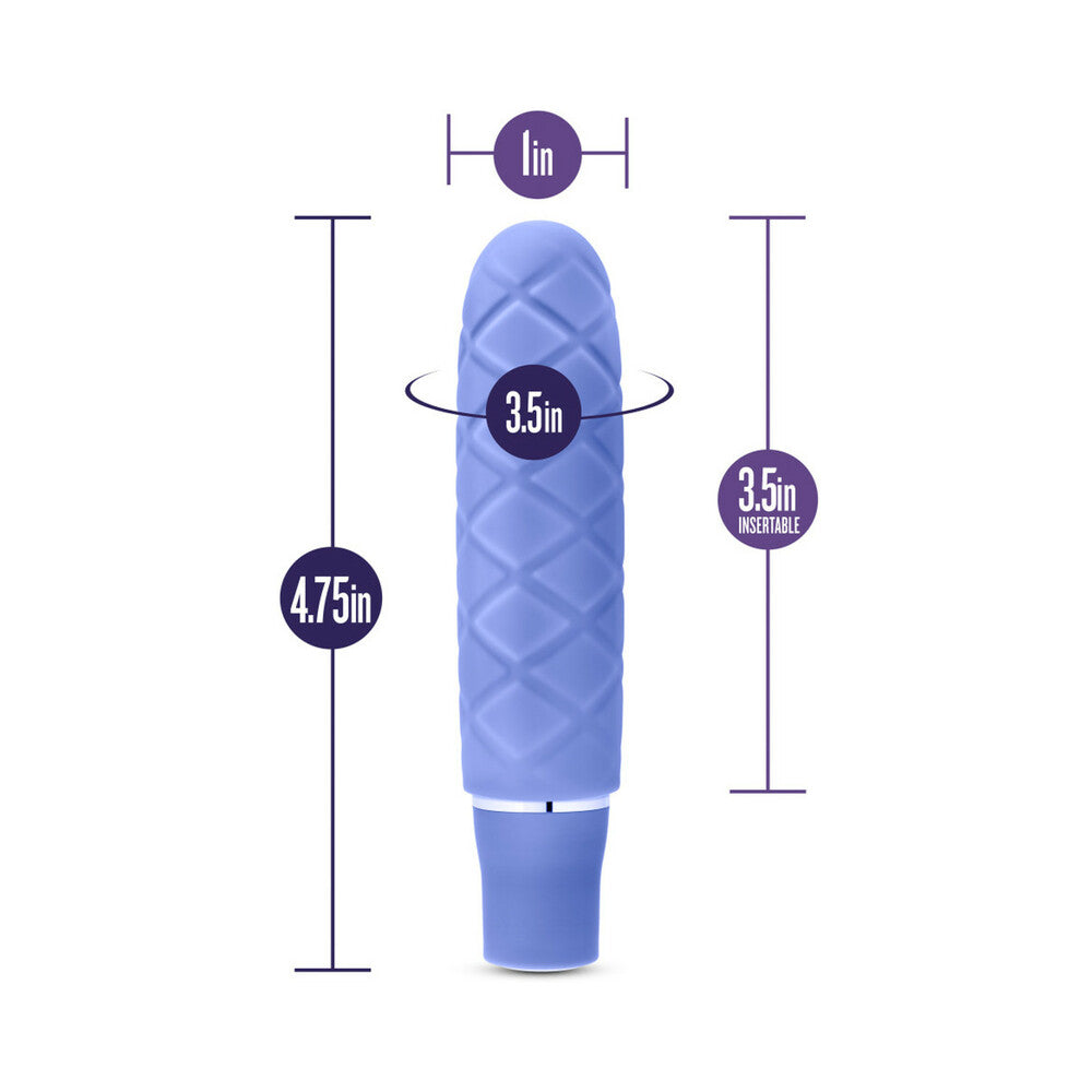 Blush Luxe Cozi Mini Silicone Slimline Vibrator Periwinkle - Fantasies Boutique