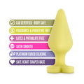 Blush Play with Me Naughty Candy Hearts 'Spank Me' Anal Plug Yellow - Fantasies Boutique