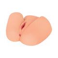 Curve Toys Mistress Perfect Fuck Zoe Jackhammer Vibrating Dual Entry Masturbator Beige - Fantasies Boutique