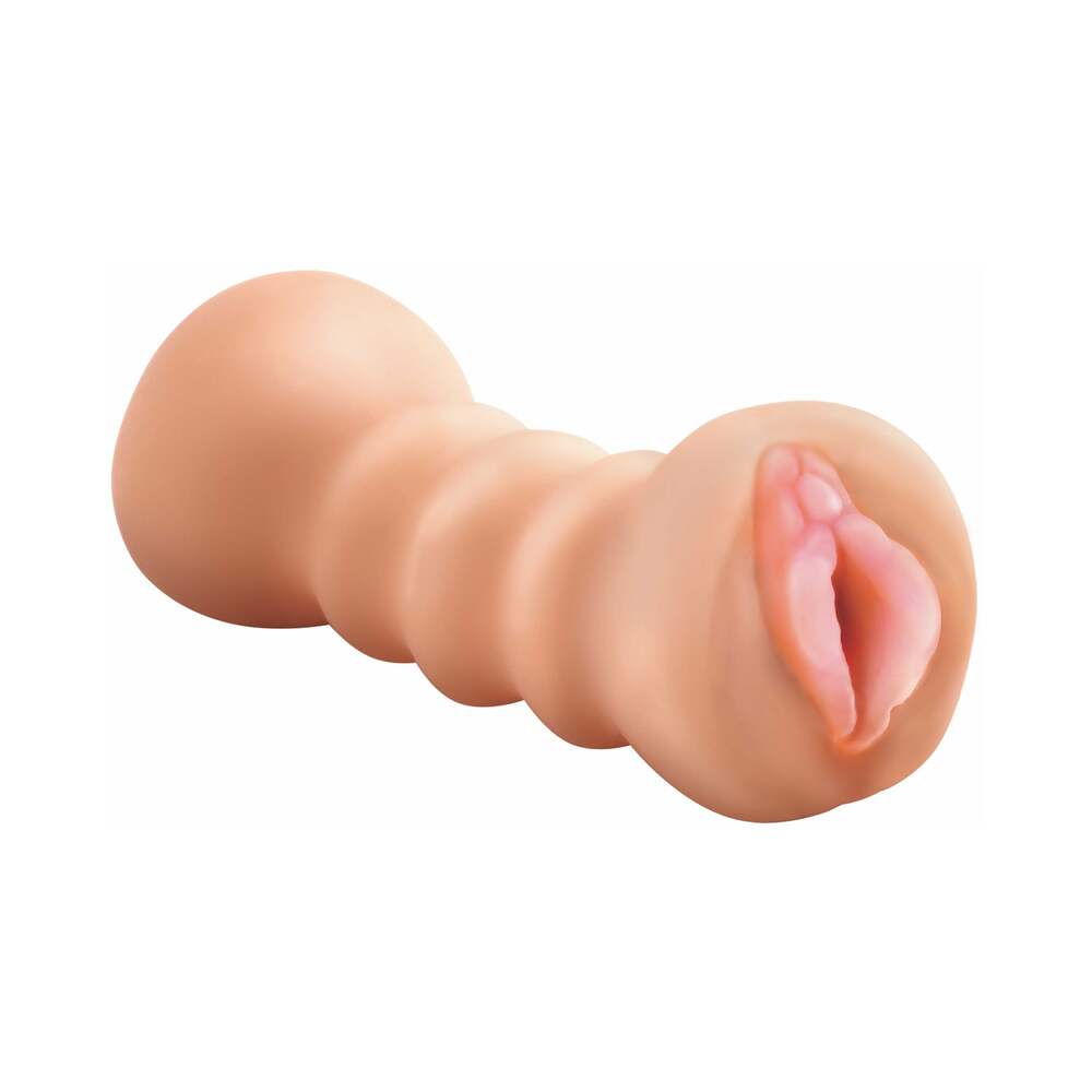 PDX Flip Me Over Dual-Ended Stroker Beige - Fantasies Boutique