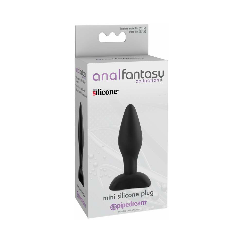 Pipedream Anal Fantasy Collection Mini Silicone Plug Black - Fantasies Boutique
