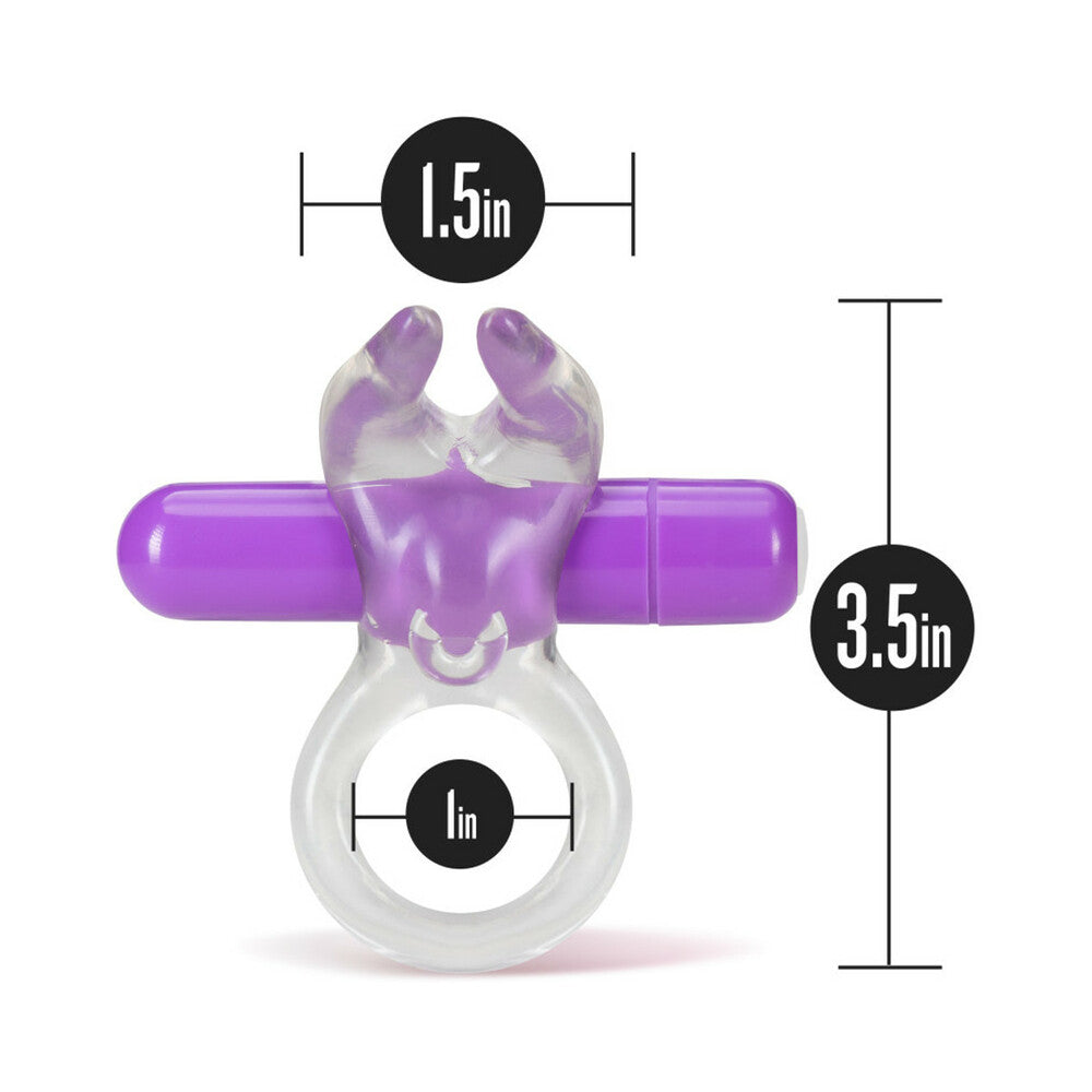Play with Me Bull Vibrating C-Ring Purple - Fantasies Boutique
