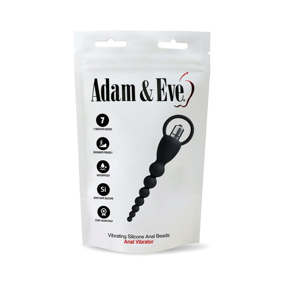 Adam & Eve Vibrating Silicone Anal Beads (Bag Packaging)