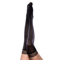 Kixies Kaylee Grey Shimmer Thigh-High Size B - Fantasies Boutique