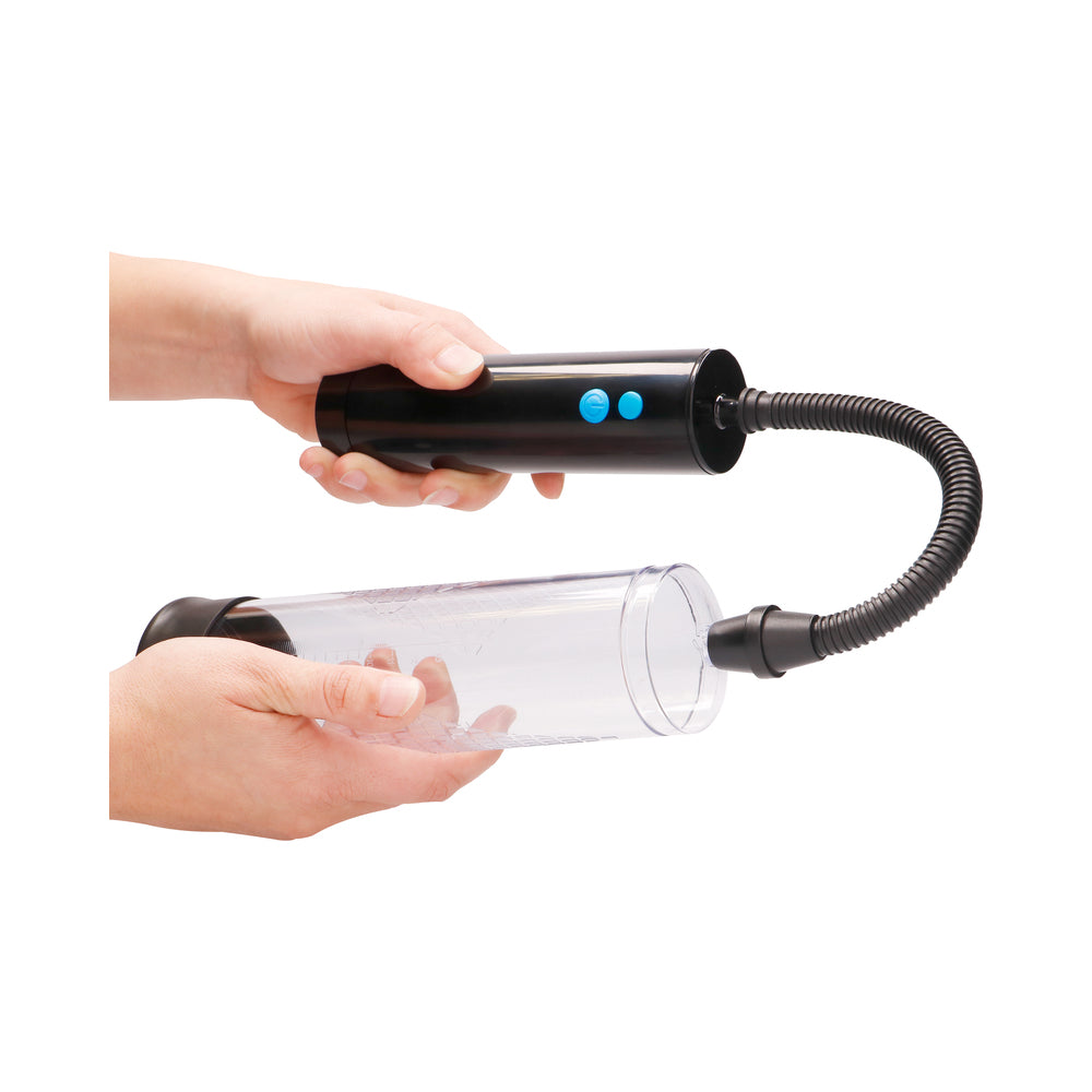 Shots Pumped Extreme Power Rechargeable Automatic Penis Pump Clear - Fantasies Boutique