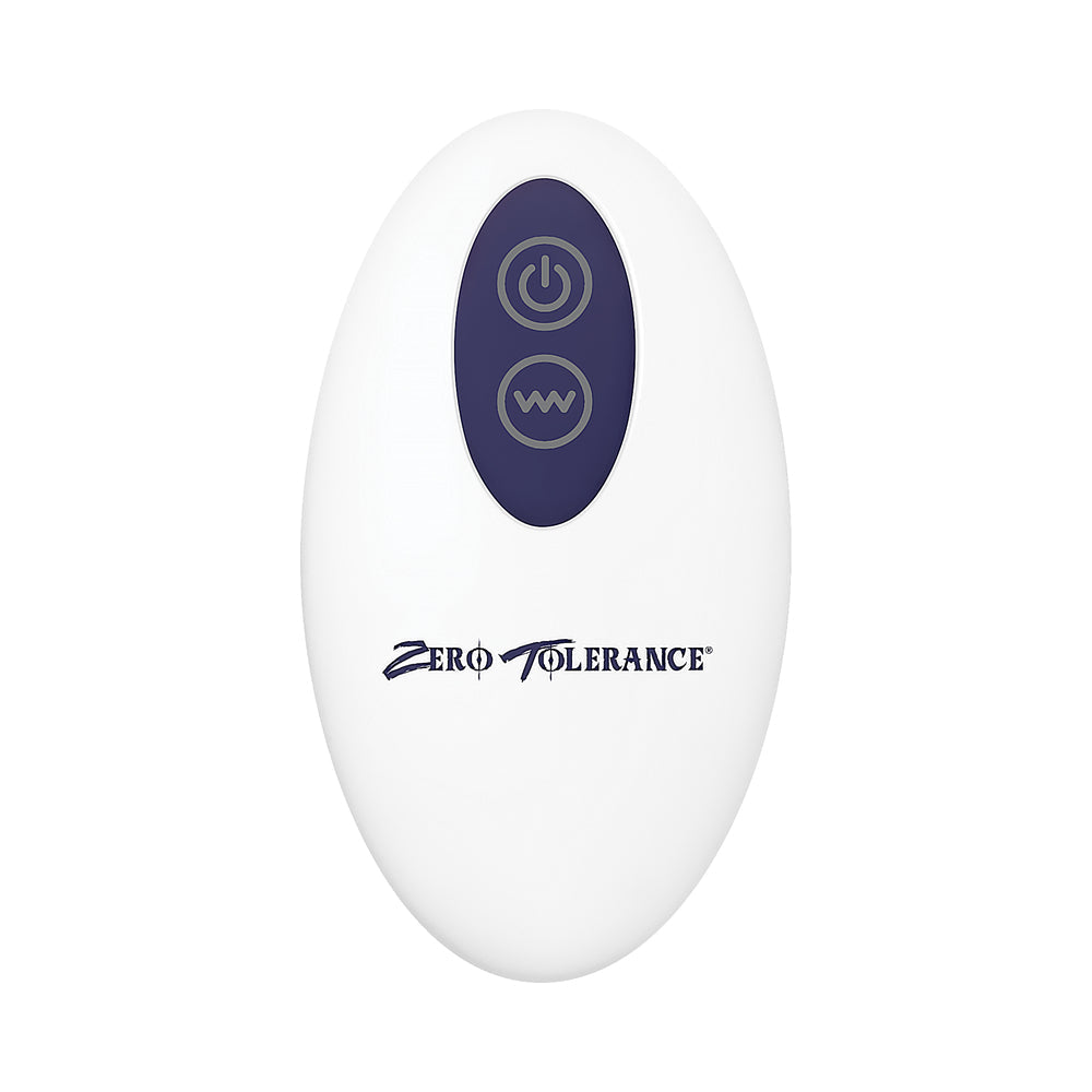 Zero Tolerance Wicked Twister Textured Vibrating Silicone Anal Plug Purple - Fantasies Boutique