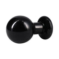 The Classic Round Butt Plug Black Large