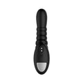 Forto Ribbed Pro Rechargeable Silicone Vibrating Anal Massager Black - Fantasies Boutique