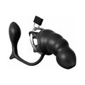 Pipedream Anal Fantasy Elite Collection Ass-Gasm Cock Blocker Chastity Cock Cage Black - Fantasies Boutique