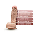 Hung Rider Trigger Realistic 8.5 in. Dildo with Balls Beige - Fantasies Boutique