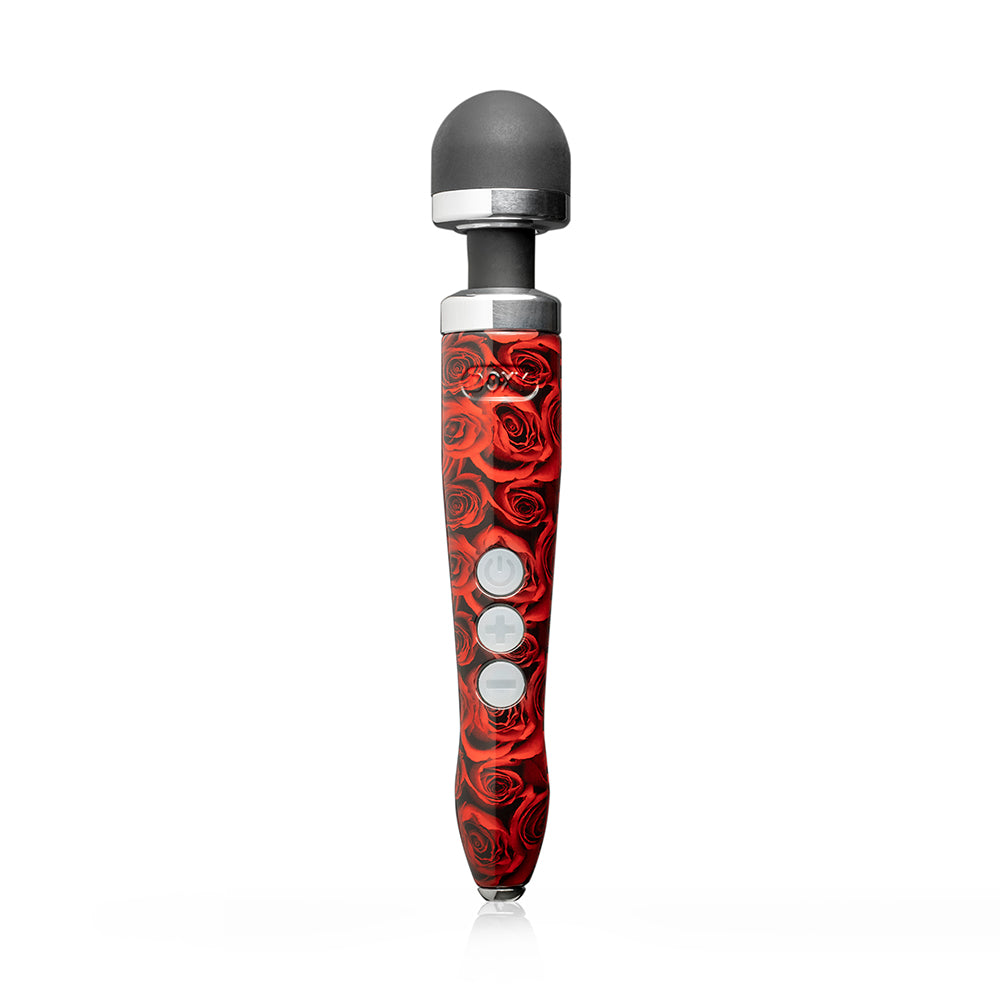 Doxy Die Cast 3R Rechargeable Compact Wand Vibrator Roses - Fantasies Boutique
