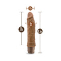 Dr. Skin Vibe 10 Realistic 8.5 in. Vibrating Dildo Tan - Fantasies Boutique