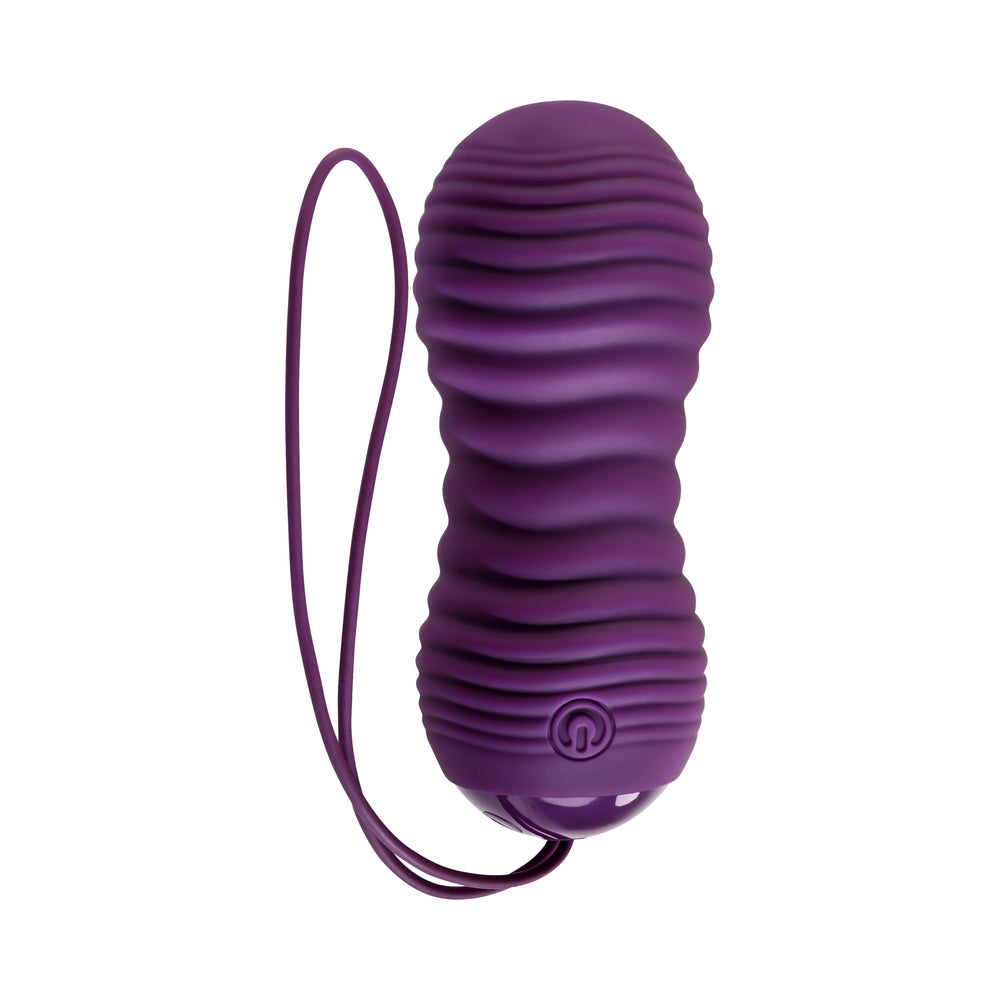 Evolved Eager Egg Rechargeable Remote-Controlled Thrusting Silicone Vibrator Purple - Fantasies Boutique