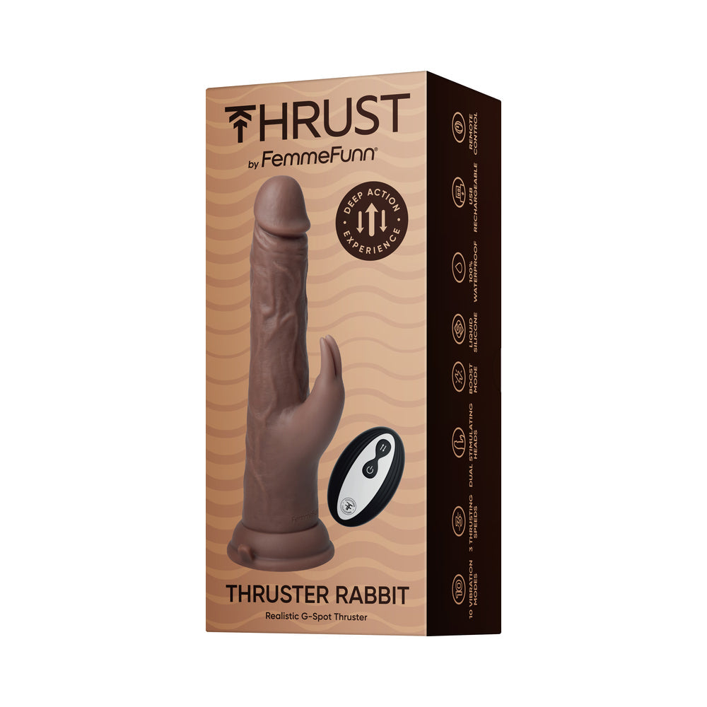 FemmeFunn Thruster Rabbit Brown - Fantasies Boutique