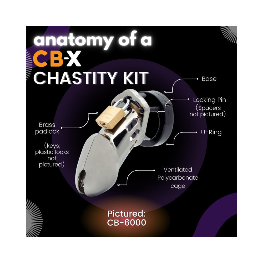 CB-6000S Pink Male Chastity Cage - Fantasies Boutique
