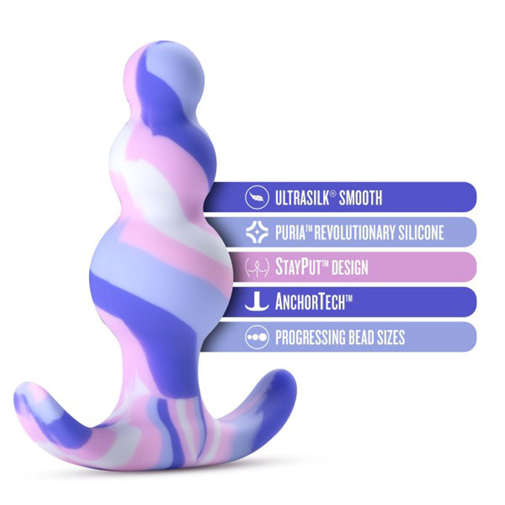 Blush Avant Twilight Silicone Anal Plug Blue - Fantasies Boutique