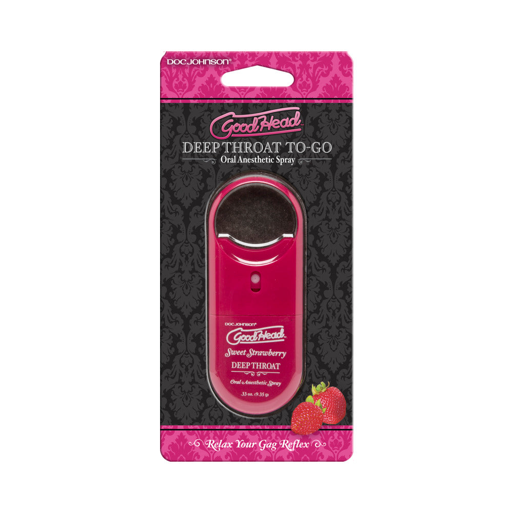 GoodHead Juicy Head Dry Mouth Spray To-Go Strawberry 0.30 oz. - Fantasies Boutique