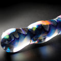 Icicles No. 8 Wavy 7 in. Glass Dildo Blue/Clear - Fantasies Boutique