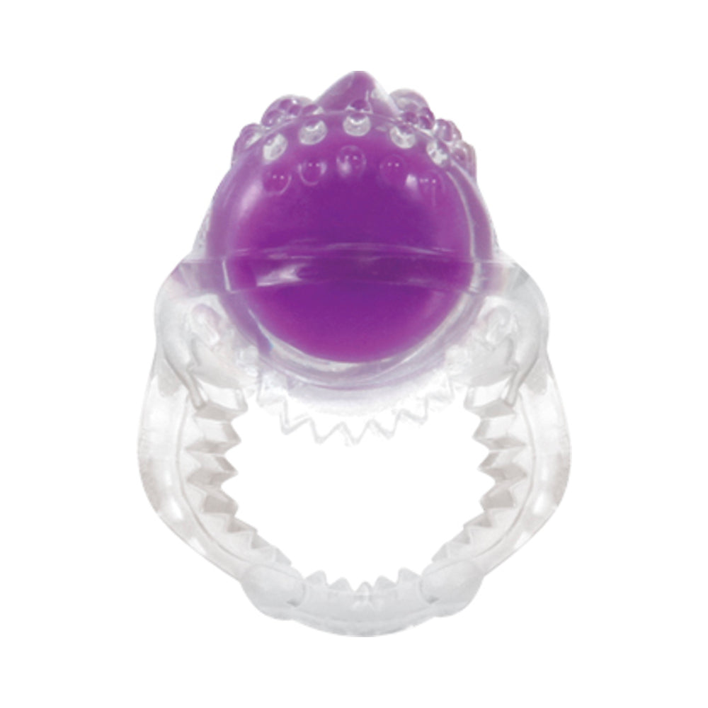 Evolved Ring True 3-Piece Vibrating Ring Set Clear/Purple - Fantasies Boutique