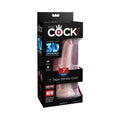 King Cock Plus 7 in. Triple Density Cock Realistic Dildo With Suction Cup Beige - Fantasies Boutique
