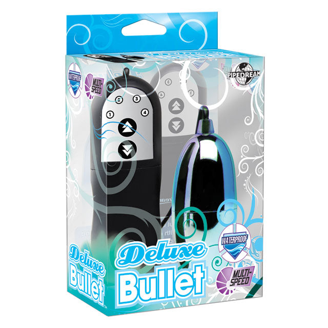 Pipedream Remote-Controlled Deluxe Bullet Vibrator Turquoise/Black - Fantasies Boutique