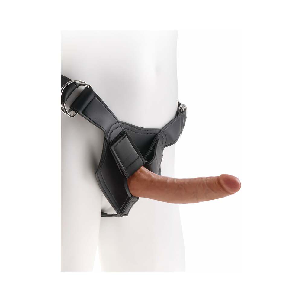 King Cock Strap-on Harness With 7 in. Cock Tan - Fantasies Boutique