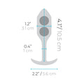 b-Vibe Snug Plug 2 Weighted Silicone Anal Plug Coral - Fantasies Boutique
