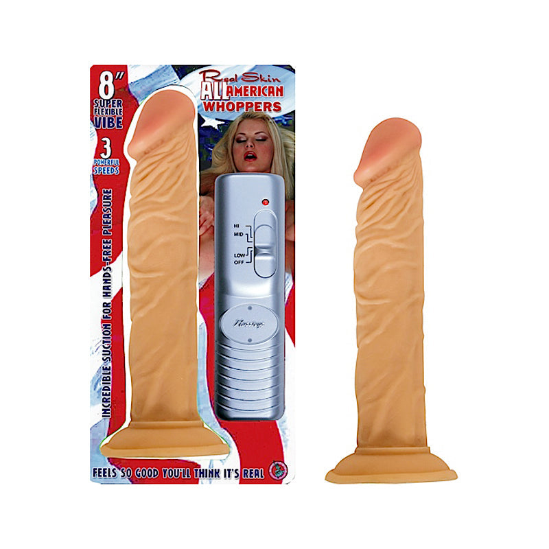 All American Whoppers 8in. Vibrating Dong - Fantasies Boutique