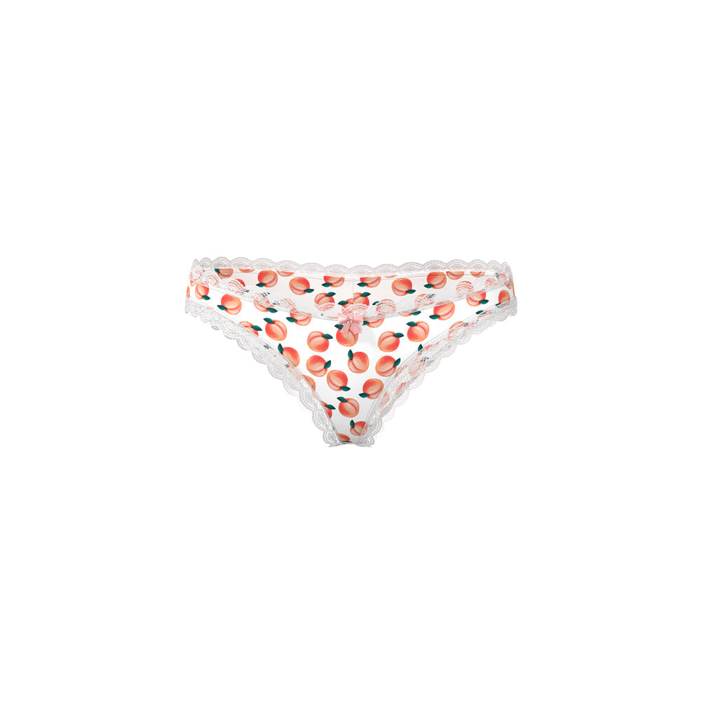 Magic Silk Sweet Treats Boy Short with Lube Peach L/XL