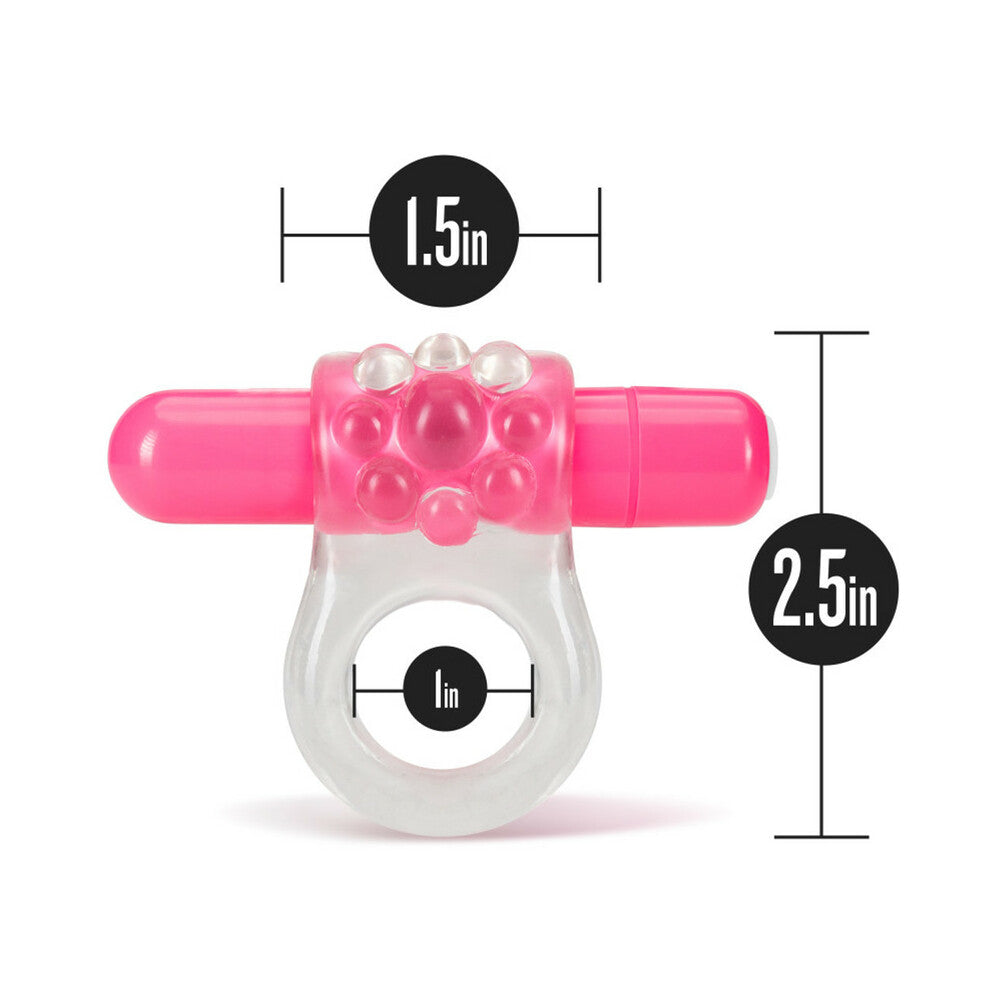 Blush Play with Me Teaser Vibrating C-Ring Pink - Fantasies Boutique