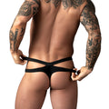 Male Power Eco Cozy Cutout Thong Black S/M