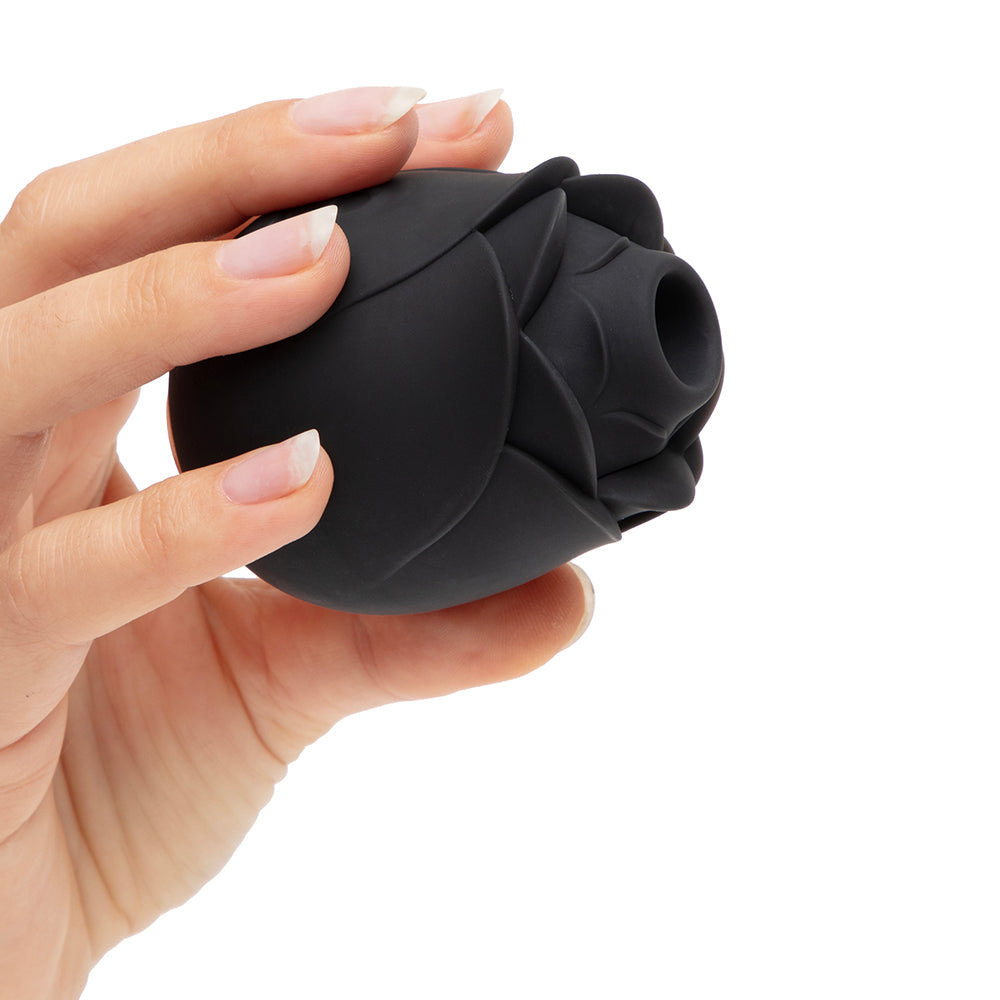 Fifty Shades of Grey Hearts and Flowers Suction Rose Black - Fantasies Boutique
