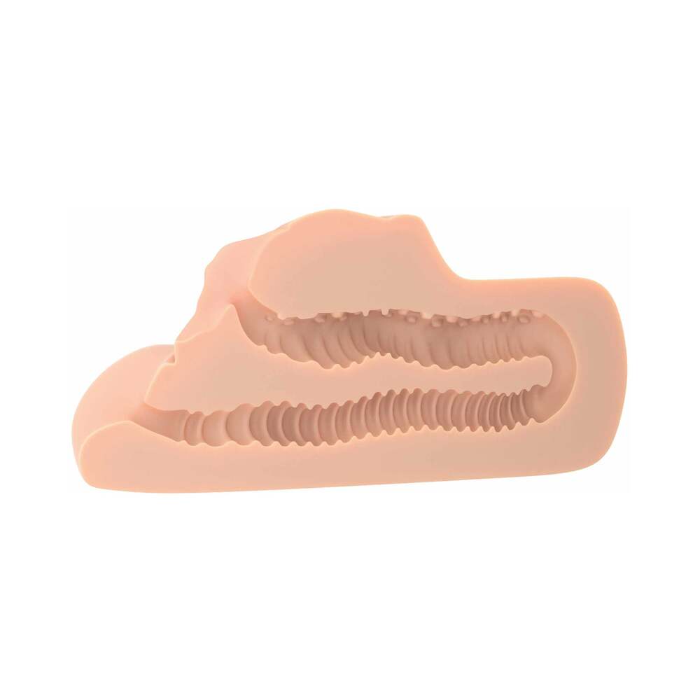 PDX Plus Perfect Pussy Double Stroker Beige - Fantasies Boutique