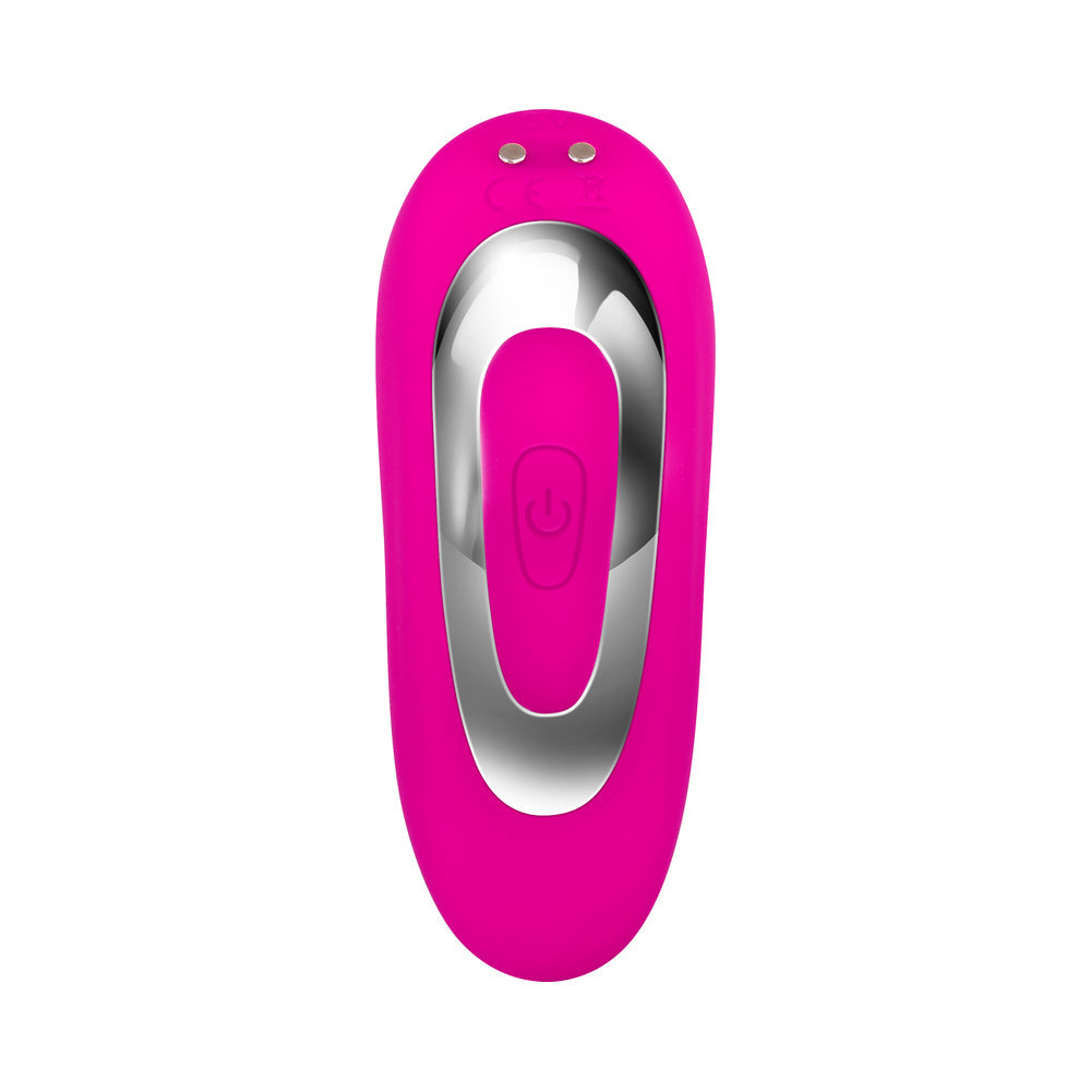 Adam & Eve Rechargeable Remote-Controlled Silicone Dual Entry Vibrator Pink - Fantasies Boutique