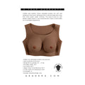 Gender X Undergarments Plate C-Cup Silicone Dark