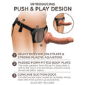 King Cock Elite Comfy Body Dock Strap-On Harness Black - Fantasies Boutique