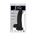 Curve Toys Jock 8 in. Dildo with Balls & Suction Cup Midnight