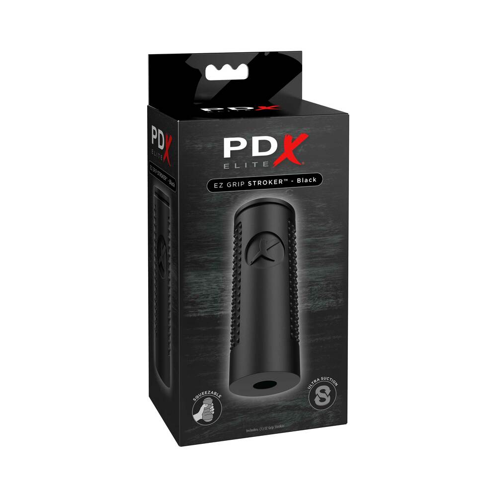 PDX Elite EZ Grip Stroker Black - Fantasies Boutique