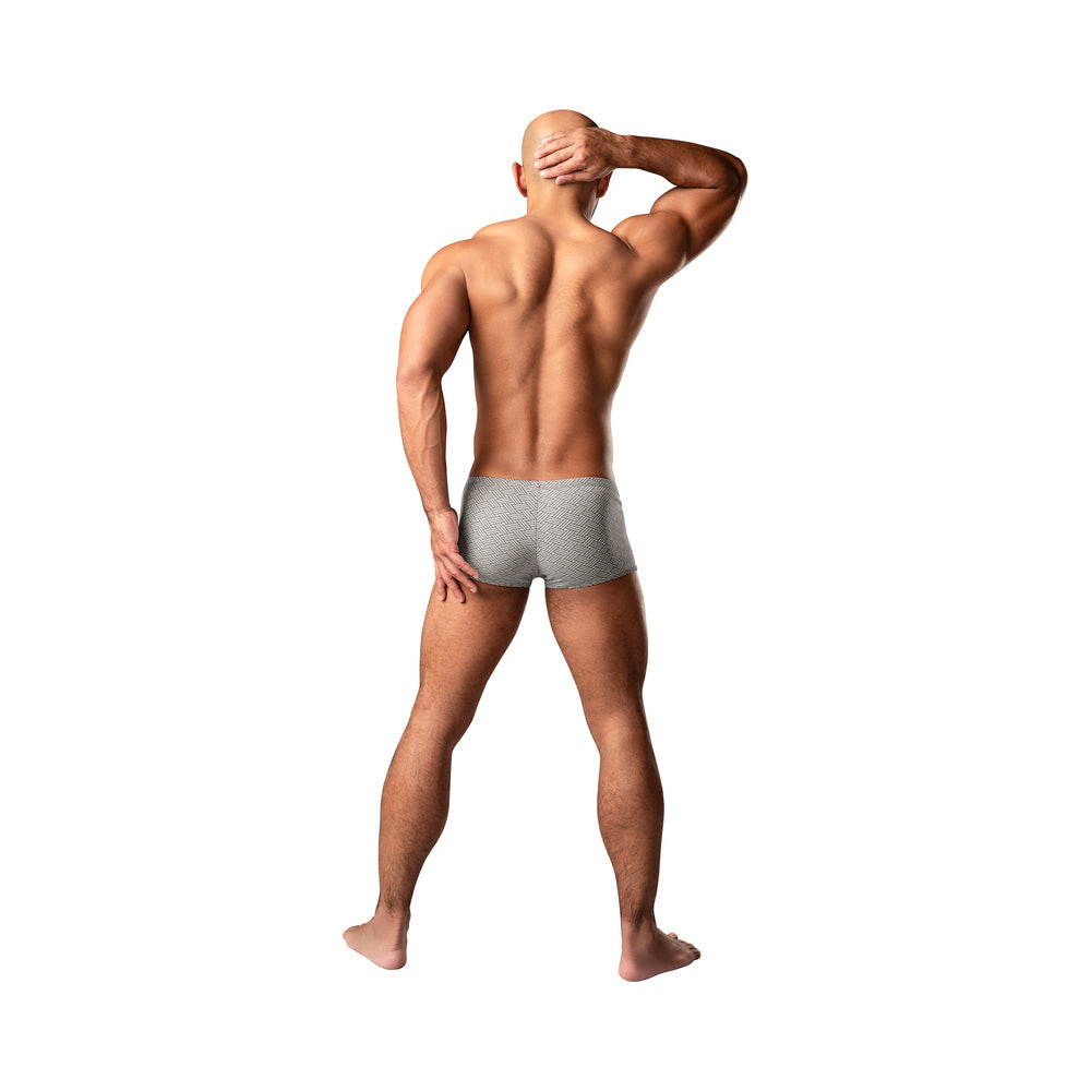 Male Power Labyrinth Mini Short Grey Weave M