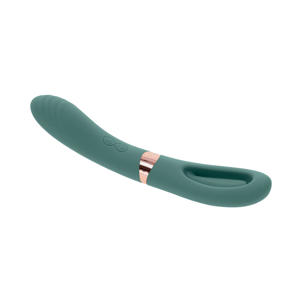 Evolved Chick Flick Rechargeable Vibrator with Flicker Silicone Mint - Fantasies Boutique